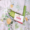 Bộ chăn ga gối ra giường satin gấm tơ tằm Hàn Quốc Julia 754