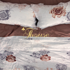 Bộ chăn ga gối ra giường satin gấm tơ tằm Hàn Quốc Julia 752