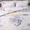 Bộ chăn ga gối lụa Hàn Quốc, drap trải giường siêu mát mịn Julia 809