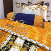 Bộ chăn ga gối drap giường cotton satin Hàn Quốc Julia 493
