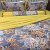 Bộ chăn ga gối ra giường satin gấm tơ tằm Hàn Quốc Julia 767