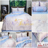 Bộ chăn ga gối lụa Hàn Quốc, drap trải giường siêu mát mịn Julia 857
