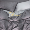 Bộ chăn ga gối drap giường màu trơn cotton satin Ai Cập Julia 536