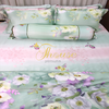 Bộ chăn ga gối lụa Hàn Quốc, drap trải giường siêu mát mịn Julia 868