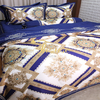 Bộ chăn ga gối ra giường satin gấm tơ tằm Hàn Quốc Julia 764