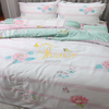 Bộ chăn ga gối ra giường lụa tencel siêu mềm mịn Hàn Quốc Julia 867BC