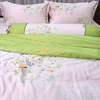 Bộ chăn ga gối ra giường satin gấm tơ tằm Hàn Quốc Julia 754