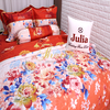 Bộ chăn ga gối drap giường màu trơn cotton satin Hàn Quốc Julia 494