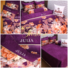 Bộ chăn ga gối drap giường cotton satin Hàn Quốc Julia 492BC