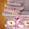 Bộ chăn ga gối drap giường cotton satin Hàn Quốc Julia 491