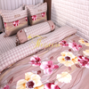 Bộ chăn ga gối drap giường cotton satin Hàn Quốc Julia 491