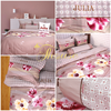 Bộ chăn ga gối drap giường cotton satin Hàn Quốc Julia 491