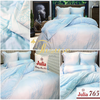 Bộ chăn ga gối ra giường satin gấm tơ tằm Hàn Quốc Julia 765