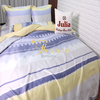 Bộ chăn ga gối lụa Hàn Quốc, drap trải giường siêu mát mịn Julia 875