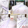 Bộ chăn ga gối ra giường satin gấm tơ tằm Hàn Quốc Julia 768