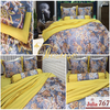 Bộ chăn ga gối ra giường satin gấm tơ tằm Hàn Quốc Julia 767