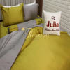 Bộ chăn ga gối ra giường lụa tencel siêu mềm mịn Hàn Quốc Julia 880
