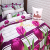 Bộ chăn ga gối drap giường cotton satin Hàn Quốc Julia 489