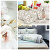 Bộ chăn ga gối drap giường 100% cotton sợi bông Hàn Quốc Julia 226