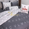 Bộ chăn ga gối drap giường 100% cotton sợi bông Hàn Quốc Julia 259
