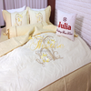 Bộ chăn ga gối drap giường màu trơn cotton satin Ai Cập Julia 463BC