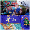 Bộ chăn ga gối drap giường cotton satin Hàn Quốc Julia 490