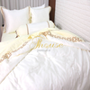 Bộ chăn ga gối ra giường satin gấm tơ tằm Hàn Quốc Julia 717