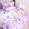 Bộ chăn ga gối drap giường 100% cotton sợi bông Hàn Quốc Julia 206BC