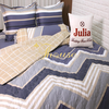 Bộ chăn ga gối drap giường cotton satin Hàn Quốc Julia 403