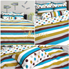 Bộ chăn ga gối drap giường 100% cotton sợi bông Hàn Quốc Julia 203BC
