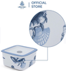 Hộp dưỡng sinh vuông đựng thực phẩm 15 cm + nắp - Đại dương
