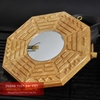 Gương bát quát gỗ đào cầu lồi 22 cm