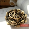 Xông trầm hoa sen đồng nguyên chất 16.5x10cm - 1.1kg
