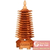 Tháp văn xương gỗ đào 13 tầng 28cm