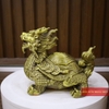Long quy bát quái ngậm ngũ đế đồng cao cấp 21x15x18cm - 2.4kg-PVN767