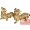Cặp Tỳ hưu đồng vảy tiền 13x5x9.5cm - 900g