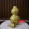 Hồ Lô Bát Quái Đồng Vàng Hoa Văn 30cm - MS3 - 1.4kg - PVN753