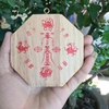 Gương tiên thiên bát quái gỗ đào trung