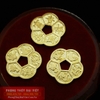 Đồng tiền hoa mai mạ vàng 24k