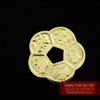 Đồng tiền hoa mai mạ vàng 24k