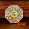 Gương bát quái gỗ đào cửu cung – Đào mộc cửu cung bát quái cầu lồi - PVN05