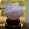 Quả cầu thạch anh hồng tự nhiên ĐK 6.9cm - 0.45kg - MTC148