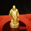 Tượng ông quản gia đồng nguyên chất cao 16.5cm -A