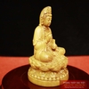 Tượng quan âm gỗ bách xanh 15cm
