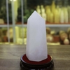 Trụ đá thạch anh trắng đục 15.5x6.5cm-0.95kg-MTA378