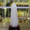 Trụ đá thạch anh trắng đục 28x8cm-2.9kg-MTA382