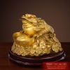Thiềm thừ ôm thỏi vàng bằng đồng nguyên chất