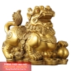 Cặp tỳ hưu như ý bằng đồng nguyên chất - 7x7.5 cm - 600g