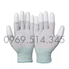 Găng tay chống tĩnh điện sợi carbon phủ PU đầu ngón