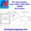 Đồng Hồ Đo Dòng Áp Công Suất Mức Năng Lượng AC 100A
